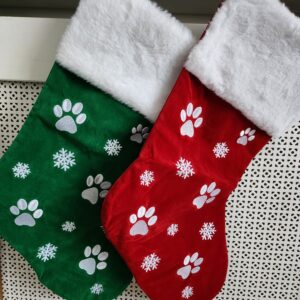 Jingle Paws Doggy Christmas Stocking (Red)